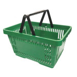 Покупательские корзины для супермаркета PLAST 22 green Покупательские корзины для супермаркета PLAST 22 green